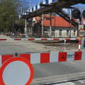 Przejazd kolejowy zamknięty
