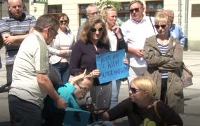 Wspierali protestujących w Warszawie