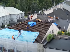 Remont dachu na Słowackiego