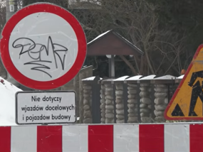 Prace drogowe wstrzymane