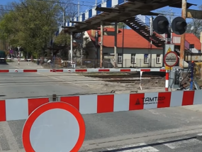 Przejazd kolejowy zamknięty