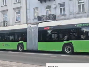 Autobus przegubowy w Piotrkowie!
